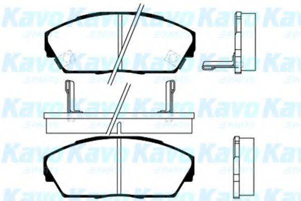 KAVO PARTS BP2021 Комплект гальмівних колодок, дискове гальмо