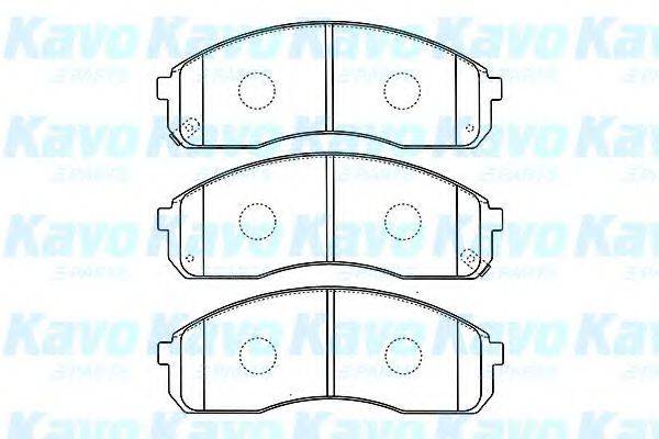 KAVO PARTS BP4008 Комплект гальмівних колодок, дискове гальмо