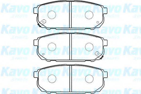 KAVO PARTS BP4011 Комплект гальмівних колодок, дискове гальмо