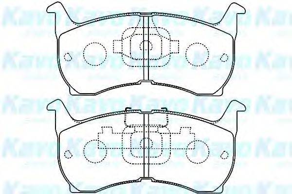 KAVO PARTS BP4503 Комплект гальмівних колодок, дискове гальмо