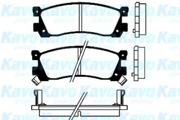 KAVO PARTS BP4537 Комплект гальмівних колодок, дискове гальмо