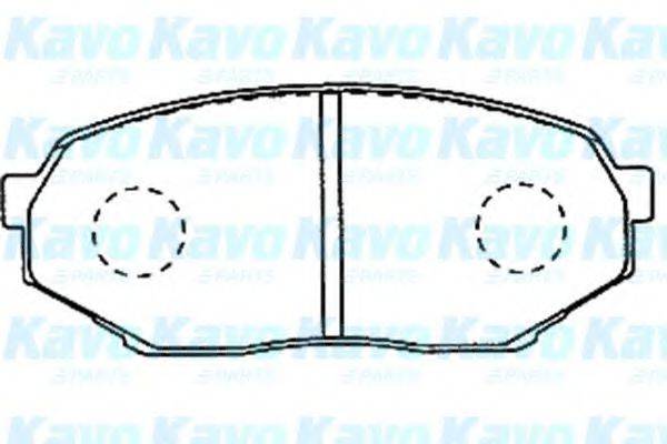 KAVO PARTS BP5534 Комплект гальмівних колодок, дискове гальмо