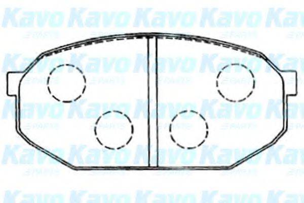 KAVO PARTS BP5547 Комплект гальмівних колодок, дискове гальмо