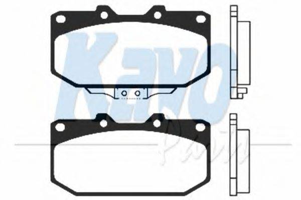 KAVO PARTS BP6513 Комплект гальмівних колодок, дискове гальмо