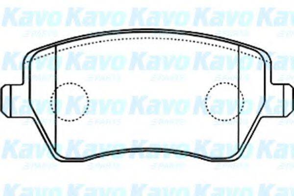 KAVO PARTS BP6570 Комплект гальмівних колодок, дискове гальмо