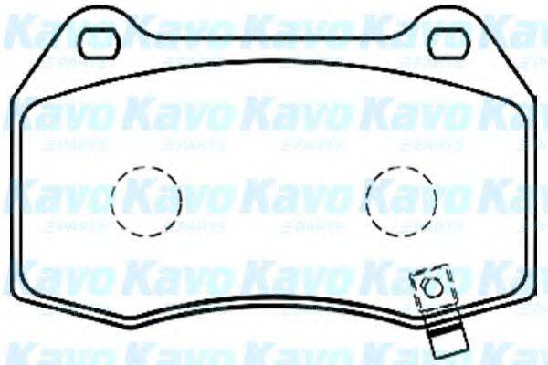 KAVO PARTS BP6573 Комплект гальмівних колодок, дискове гальмо