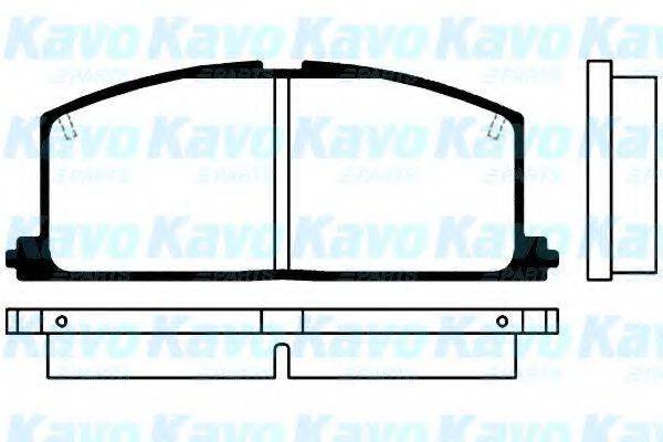 KAVO PARTS BP9005 Комплект гальмівних колодок, дискове гальмо