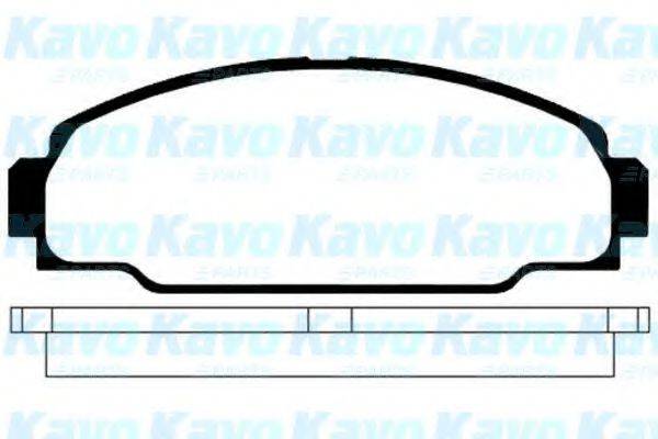 KAVO PARTS BP9015 Комплект гальмівних колодок, дискове гальмо