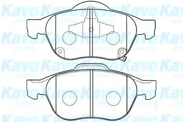 KAVO PARTS BP9080 Комплект гальмівних колодок, дискове гальмо