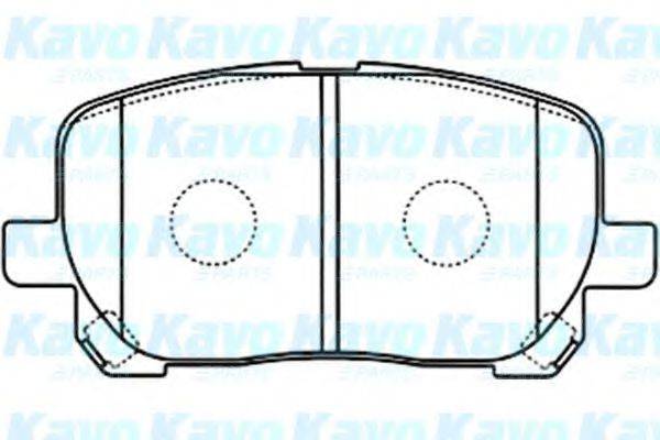 KAVO PARTS BP9087 Комплект гальмівних колодок, дискове гальмо