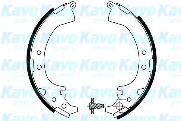 KAVO PARTS BS9925 Комплект гальмівних колодок