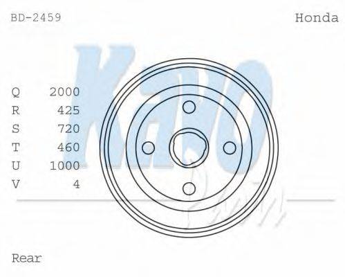 KAVO PARTS BD2459 Гальмівний барабан