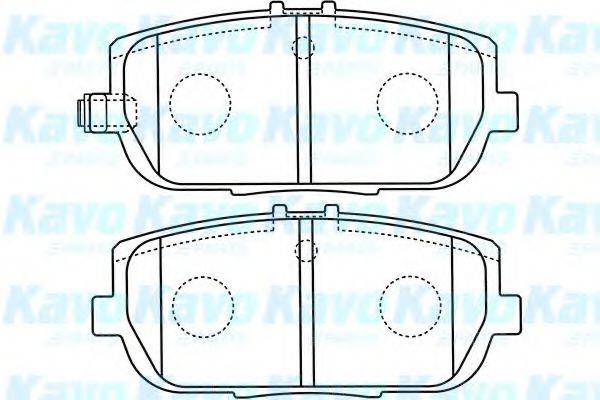 KAVO PARTS BP4564 Комплект гальмівних колодок, дискове гальмо