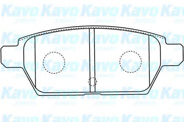 KAVO PARTS BP4568 Комплект гальмівних колодок, дискове гальмо