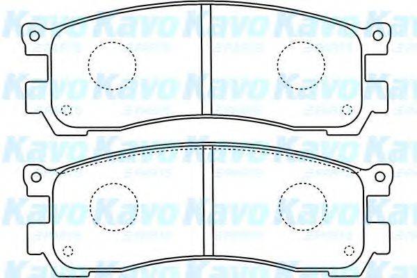 KAVO PARTS BP4571 Комплект гальмівних колодок, дискове гальмо