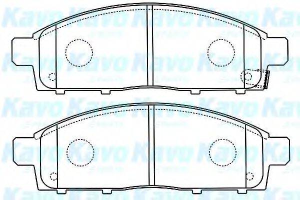 KAVO PARTS BP5552 Комплект гальмівних колодок, дискове гальмо