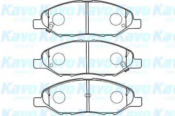 KAVO PARTS BP6599 Комплект гальмівних колодок, дискове гальмо