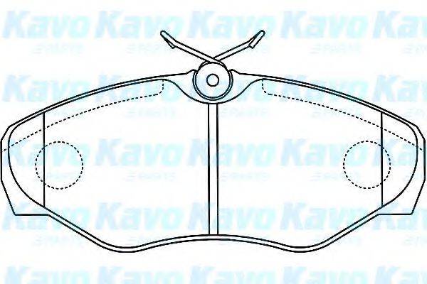 KAVO PARTS BP6601 Комплект гальмівних колодок, дискове гальмо