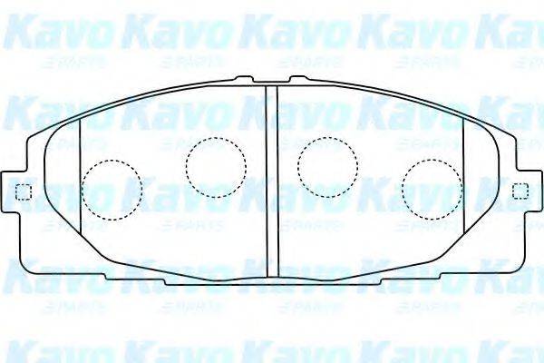 KAVO PARTS BP9107 Комплект гальмівних колодок, дискове гальмо