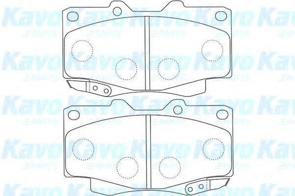 KAVO PARTS BP9117 Комплект гальмівних колодок, дискове гальмо