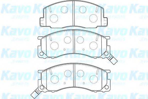 KAVO PARTS BP9123 Комплект гальмівних колодок, дискове гальмо