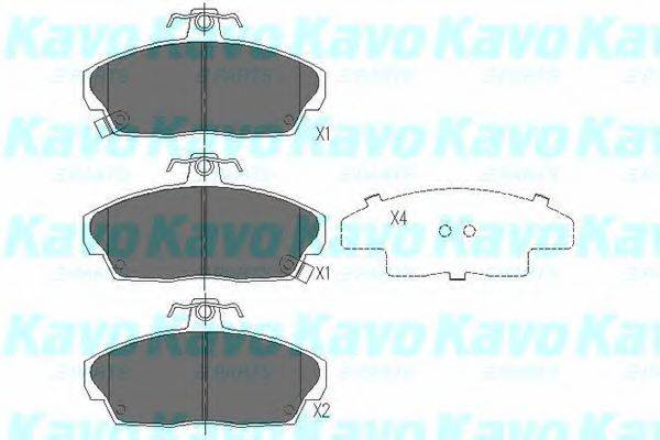 KAVO PARTS KBP2006 Комплект гальмівних колодок, дискове гальмо