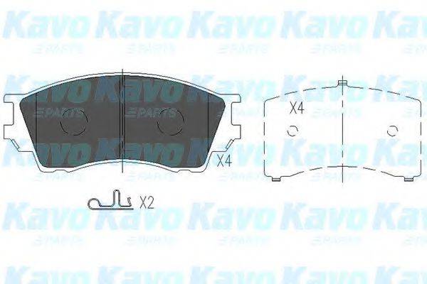 KAVO PARTS KBP4529 Комплект гальмівних колодок, дискове гальмо