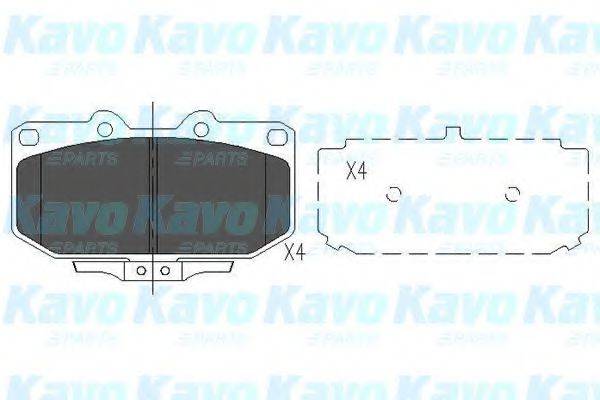 KAVO PARTS KBP6536 Комплект гальмівних колодок, дискове гальмо