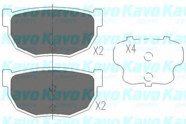 KAVO PARTS KBP6541 Комплект гальмівних колодок, дискове гальмо