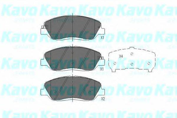 KAVO PARTS KBP7506 Комплект гальмівних колодок, дискове гальмо