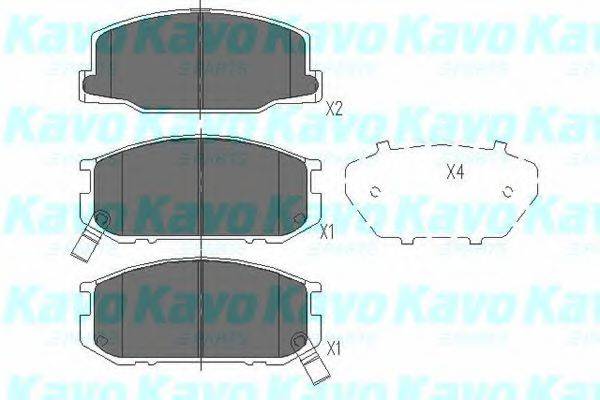 KAVO PARTS KBP9031 Комплект гальмівних колодок, дискове гальмо