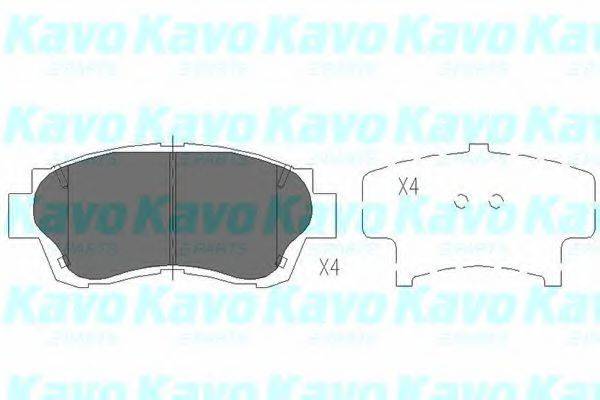 KAVO PARTS KBP9042 Комплект гальмівних колодок, дискове гальмо