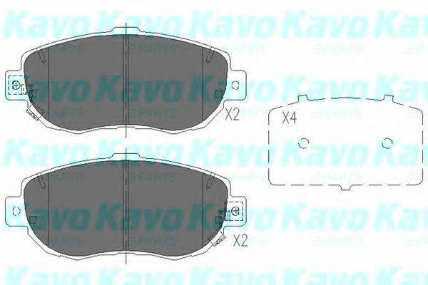 KAVO PARTS KBP9044 Комплект гальмівних колодок, дискове гальмо