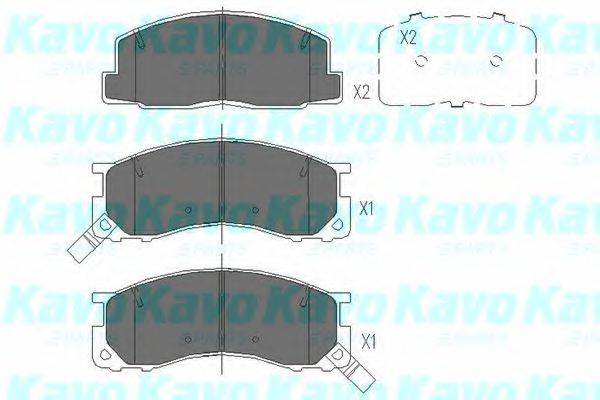 KAVO PARTS KBP9100 Комплект гальмівних колодок, дискове гальмо