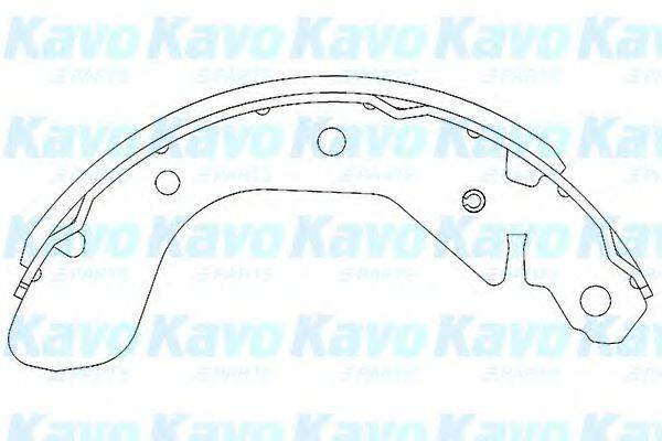 KAVO PARTS KBS1401 Комплект гальмівних колодок