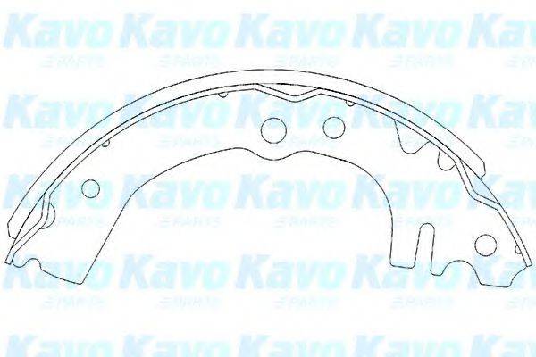 KAVO PARTS KBS1901 Комплект гальмівних колодок