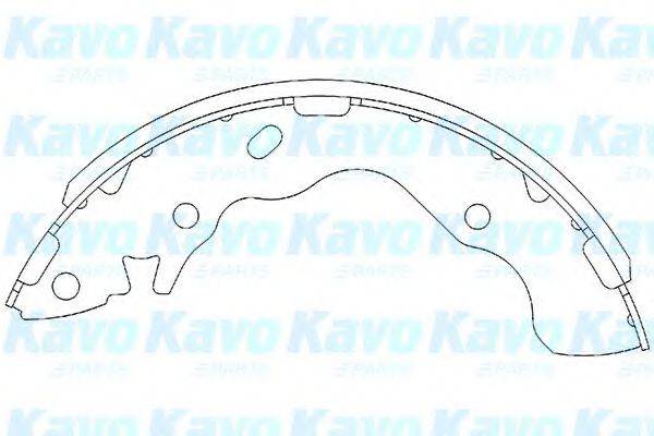 KAVO PARTS KBS3402 Комплект гальмівних колодок