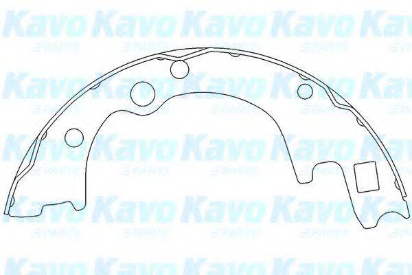 KAVO PARTS KBS4401 Комплект гальмівних колодок