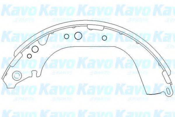 KAVO PARTS KBS9901 Комплект гальмівних колодок