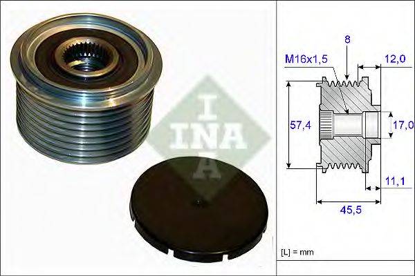 INA 535006910 Механізм вільного ходу генератора