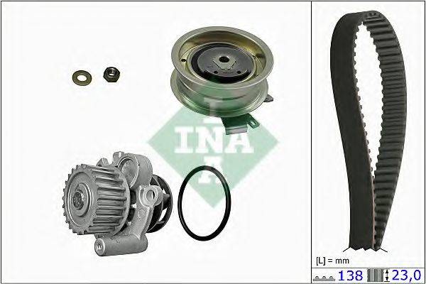 INA 530017130 Водяний насос + комплект зубчастого ременя