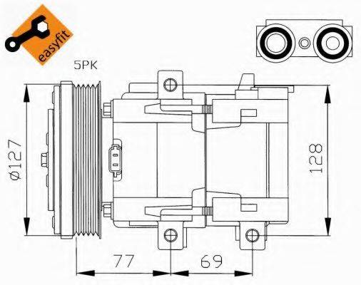 NRF 32061G Компресор, кондиціонер