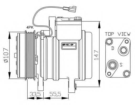 NRF 32143G Компресор, кондиціонер