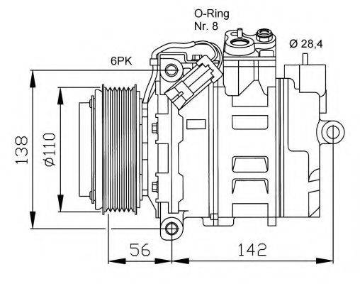 NRF 32178G Компресор, кондиціонер