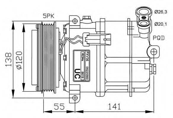 NRF 32313G Компресор, кондиціонер