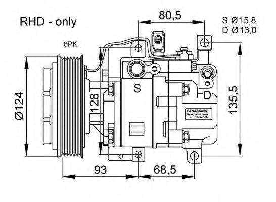 NRF 32408G Компресор, кондиціонер