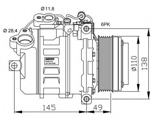 NRF 32533G Компресор, кондиціонер