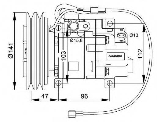 NRF 32691G Компресор, кондиціонер