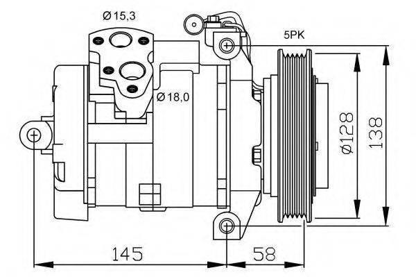 NRF 32697G Компресор, кондиціонер