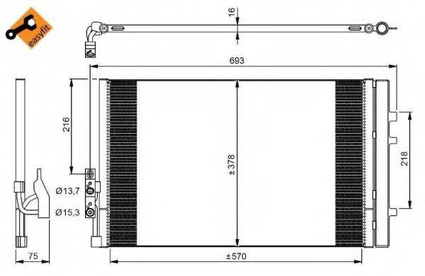 NRF 350036 Конденсатор, кондиціонер